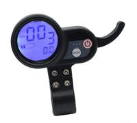 Panel de control de pantalla LCD para scooter eléctrico, monitor digital, 36-60 V, módulo de visualización de medidor de voltaje compatible con accesorios de montaje de conector de 6 pines (cabeza