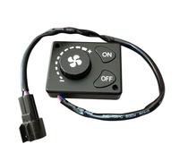 Panel de control del clima Calentador de estacionamiento de 12 V, 24 V, 2 kW y 5 kW con controlador manual y interruptor giratorio, apto para accesorios de camión.