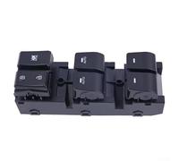 Panel de control del interruptor de alimentación del lado del conductor delantero izquierdo en ABS negro, compatible con Ioniq 2017-2021, OEM 93570-G2020/93570-G20204X Reemplazo