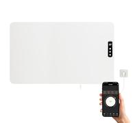Panel de convección de pared con aplicación y mando a distancia 2000W | Radiador de panel eléctrico con Wi-Fi, radiador de convección inteligente, ajuste de 5 a 35 °C