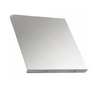 Panel de corte de cocina para hogar, tablero de acero inoxidable con pared elevada de un lado para tareas de mostrador, tabla de cortar de metal para prensado de de repostería, panel de de con
