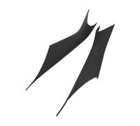 Panel de cubierta de tirador de puerta interior con impresión de fibra de carbono para Serie 5 G31 G38 2018-2023 con material ABS resistente a los arañazos (negro)