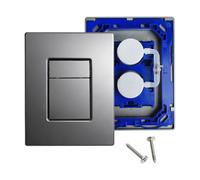 Panel de descarga de inodoro contemporáneo con diseños de textura fina, placa de cubierta de tanques de agua ABS para sistemas GD2, compatible con 38732 38966, accesorios de inodoro contemporáneos