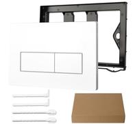 Panel de descarga para inodoro,Panel de reemplazo de doble descarga,Piezas de reemplazo para cisterna,Compatibles con los paneles de descarga Geberit Sigma 01/20/30/50 y UP 300/320