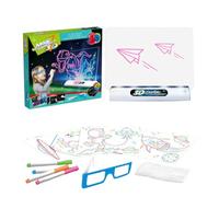 Panel de dibujo LED portátil 3D fluorescente | Placa de luz para pintar para ortografía, escritura, dibujo, aprendizaje, viajes, niños, hogar, escuela, creativa