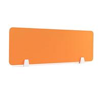 Panel de división acústica para oficina, fácil instalación, bordes redondeados, reducción de ruido, gris, 120 x 30 cm, para estaciones de trabajo, divisor de cubículos insonorizado