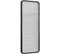 Panel de división de orinal translúcido para encimera de baño y baño público, color negro, para zonas de comedor y lavabos