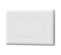 Panel de enchufe y interruptor tipo 118, cubierta de placa de toma de corriente para ocultar cajas de conexiones de pared, protección de alambre, placa frontal decorativa de plástico, oculta de salida