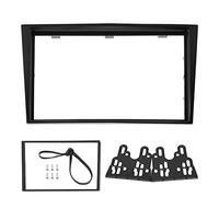 Panel de fascia de radio estéreo para automóvil 2Din, marco de navegación para Vectra Zafira 2006 en adelante, embellecedor de fascia de DVD de material ABS con soportes de marco (Negra)
