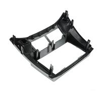 Panel de fascia para tablero de 2 DIN estéreo de radio compatible con Toyota para YARIS 2008-2011 OEM para salpicadero y ajuste de navegación (plata)