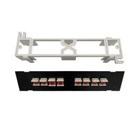 Panel de fibra óptica de 8 puertos para paneles montados en módulos Rj45 Ethernet, marco de gestión de cables para el hogar, paneles de accesorios para montaje en pared