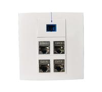 Panel de Fibra óptica SC UPC con Toma de Red RJ45 CAT8 de 4 Puertos(86mm SC UPC)