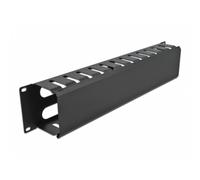 Panel de gestión de cables DeLOCK 19" 2U negro con 4 aberturas