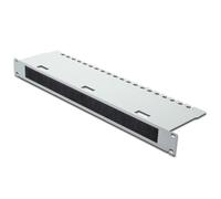 Panel de gestión de cables Digitus con tira de cepillo para armarios 19" 1U