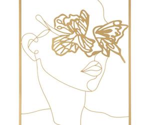PANEL DE HIERRO CON CARA ORO