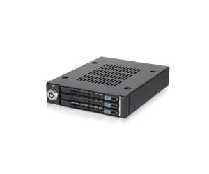 Panel de instalación Icy Dock MB993SK-B para 3 discos 2.5" SATA/SAS negro