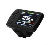 Panel de instrumentos LCD para bicicleta eléctrica LCD11 con conector impermeable de 5 pines, compatible con controladores que muestran velocidad y kilometraje, nivel de batería y códigos de falla