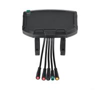 Panel de instrumentos negro para E-Scooter para monitor de velocidad de | Velocidad en tiempo real y datos de batería, pantalla multifuncional clara, control de conducción más seguro, material ABS