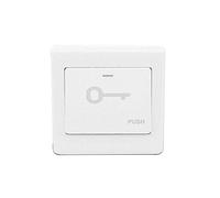 Panel de interruptor de botón de liberación de timbre para sistemas de control de acceso, interruptor de pared, panel de interruptor de timbre de puerta, 10 A, 1 unidad