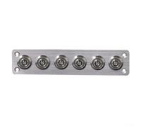 Panel de interruptor de botón pulsador de aluminio precableado de 4 bandas | Expansión de 6 bandas, placa de aluminio robusta, indicadores iluminados, visibilidad con poca luz, para una construcción