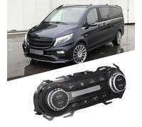 Panel de interruptor de control de temperatura de CA compatible con Mercedes W447 W448 Vito para Metris V260 2016-2023 reemplaza OEM A4779004518 A4779019103 Parte negra del tablero