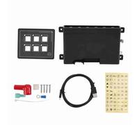 Panel de Interruptor de Gearwell, aplicación Bluetooth de Caja 6p Compatible con RV Marinos, Bloque de Terminal Impermeable IP66, Perno M4 con Etiqueta Etiqueta Pegatina