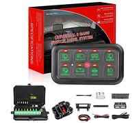 Panel De Interruptores De 8 Vías, Caja De Control De Circuitos, Sistema De Relé Electrónico, Kit De Cableado, For Coche, Panel De Interruptores Auxiliares Universales De 12 V Con Regulación Automática