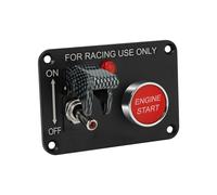 Panel de Interruptores de Carreras, Interruptor Palanca, Fibra de Carbono, Panel Interruptores de Encendido para Coche de Carreras, Botón Pulsador de
