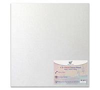 Panel de lienzo estirado en blanco de 15 x 15 cm, 100% algodón, para pintura al óleo, pintura acrílica, medios mixtos, lienzos blancos (15 x 15 cm, 1 tabla)