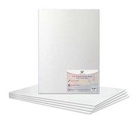 Panel de lona de 9 x 12 pulgadas, 100% algodón para pintura al óleo, pintura acrílica, lienzo blanco mixto, panel de pintura (9 x 12 pulgadas, 5 tablas)