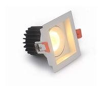 Panel de luz de Techo empotrable con ángulo Ajustable, Cuadrado, Giratorio de 30°, Foco de Techo, decoración Comercial, lámpara de Techo LED Cuadrada empotrada, Ahorro de energía, Accesorio de il