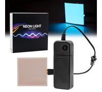 Panel de luz electroluminiscente - 3 modos continuo/flash lento/estroboscópico rápido, electroluminiscente flexible, cortable, luminiscente, hoja suave para máscara, fiesta de cosplay, 5 cm x 5 cm