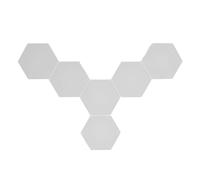 Panel de Luz LED de Pared Hexagonal, 16 Millones de Colores con Sincronización de Música, RGB, Control de Aplicación Remota - 6 Juegos