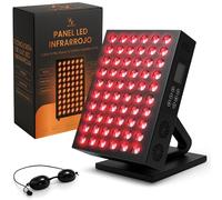 Panel de Luz Roja 660 nm e Infrarroja 850 nm- Terapia Luz Roja para Dolor Articular, Muscular y Piel - Lampara Infrarrojos para Tratamiento Facial y Corporal en Casa