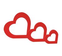 Panel de Madera para San Valentín - Panel de Madera en Forma de corazón, Centro de Mesa rústico, Decorativo en Forma de corazón | Pannea en Forma de corazón en BOI, para Fiesta prematrimonial