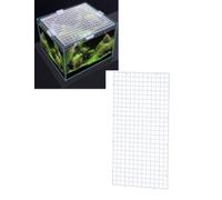 Panel de Malla Multiusos for acuarios y terrarios: Tapa del Tanque, protección contra Saltos, Plataforma for Tomar el Sol for Tortugas, Divisor y Rejilla Inferior(11.8x5.9in/30x15cm,12pcs)