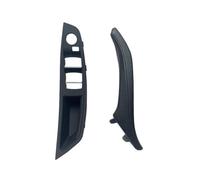 Panel De Manija De Puerta Interior De Coche Para Serie 5 F10 F11 F18 | Para 520i 523i 525i 528i 535i(LHD Front 2pcs Black)