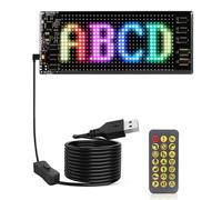 Panel de Matriz LED para Coche, Flexible, Programable, con Píxeles, Desplazamiento, Publicidad, Animación, Texto, RGB, 16 X 32