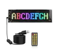 Panel de Matriz LED para Coche, Flexible, Programable, con Píxeles, Desplazamiento, Publicidad, Animación, Texto, RGB, 20 X 64