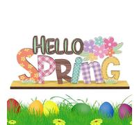 Panel De Mesa De Pascua, Decoración De Mesa De Pascua - Panel De Madera De Conejo De Pascua | Decoración Artesanal Coleccionable, Regalo De Vacaciones, Pieza Maestra De Mesa Con Forma De Lapi