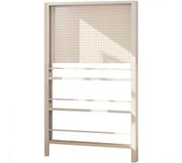 Panel de metal de 3 capas para pared, estantes de utilidad, estante de almacenamiento con estantería para cocina, garaje, sala de estar, baño