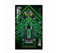 Panel de montaje en pared compatible con LE*GO Technic 42240 Aston Martin Aramco AMR25 Formula 1 Race Ca - Soporte de pared para F1 Car 42240 50 x 80 cm (modelo no incluido), B