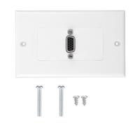 Panel de montaje en pared HDMI VGA versátil, conector AV de acceso frontal con fácil instalación y soporte para resolución 4K para centros