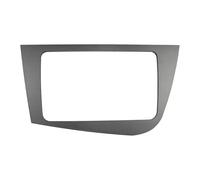 Panel de navegación Compatible con Seat Leon. Incluye unidad principal doble DIN, panel estéreo, montaje en salpicadero, GPS, instalación de DVD, marco frontal y bisel.(Gray Front (Old Used))