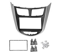 Panel de navegación DVD Central 2DIN para i25/Solaris/Accent, Elegante moldura estéreo de ABS, Marco de DVD de Lujo para salpicadero, fácil instalación para Modelos 2010-2014