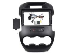 Panel de navegación Marco para DVD de coche 2 DIN compatible con Ford Ranger 2011-2015. Incluye panel frontal para radio de coche de 9 pulgadas y kit de instalación(Black-Frame-canbus)