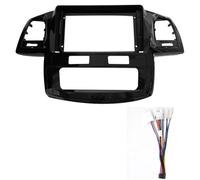 Panel de navegación Panel frontal de 9 pulgadas para Toyota Fortuner Hilux 2005-2014, doble DIN, para estéreo de coche, DVD.(2005-06 AT-cord)
