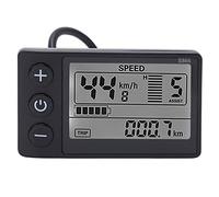 Panel de Pantalla LCD a Prueba de Agua Controlador sin Escobillas, Bicicleta Eléctrica S866 Pantalla LCD, Material ABS Medidor 24V 36V 48V Panel de Control con Enchufe a Prueba de Agua
