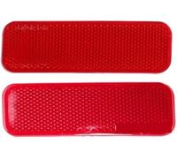 Panel de parachoques reflectante, BTFWM Reflector de parachoques trasero n.° BK2Z13A565BBK2Z13A565A, Ford Transit 2015-2022, ABS duradero, 1 par, color rojo