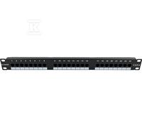 Panel de parcheo 1U/19" UTP 24 puertos Cat.6 LSA PK-U6-1